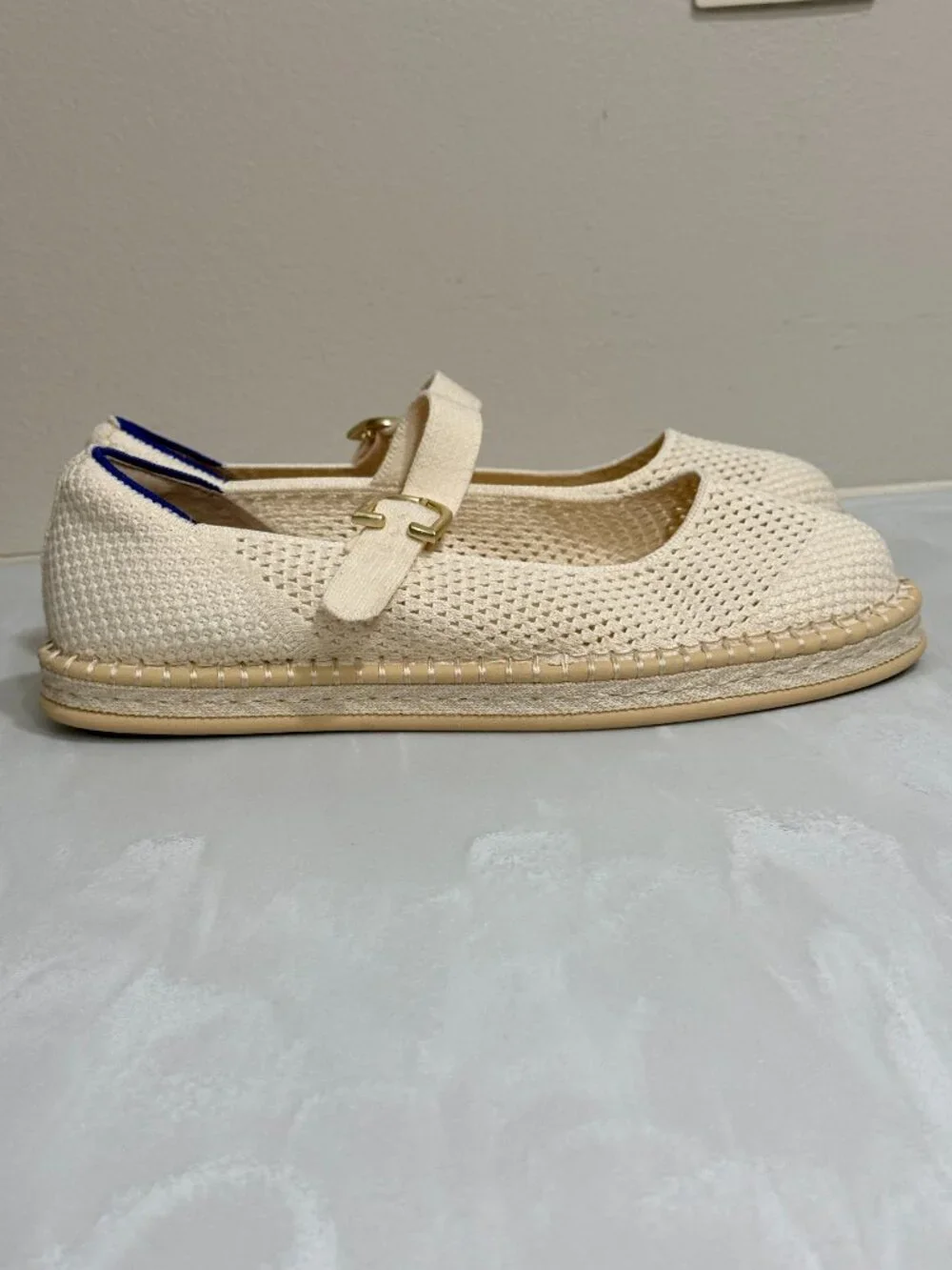 Rothy's The Espadrille Mary Jane Flats in Jasmine sz 11.5